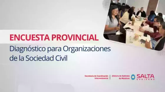 La Provincia impulsa un relevamiento para fortalecer a las organizaciones de Salta