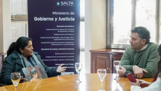 El ministro Ignacio Jarsún recibió a Mariana Aranda