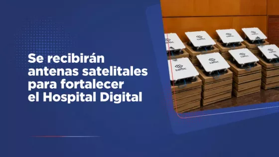 Salud Pública recibirá antenas satelitales de SALTIC para el fortalecimiento del Hospital Digital