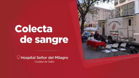 Mañana se hará promoción y colecta de sangre de todo grupo y factor en el hospital Señor del Milagro