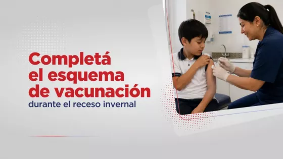Salud Pública insta a completar el esquema de vacunación durante el receso invernal