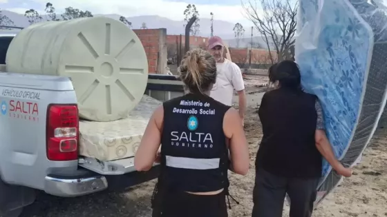 Desarrollo Social asistió a más de 25 familias afectadas por incendios y fuertes vientos