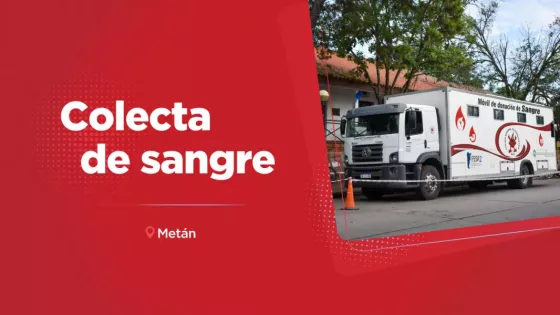 En Metán el Centro Regional de Hemoterapia realizará una colecta de sangre