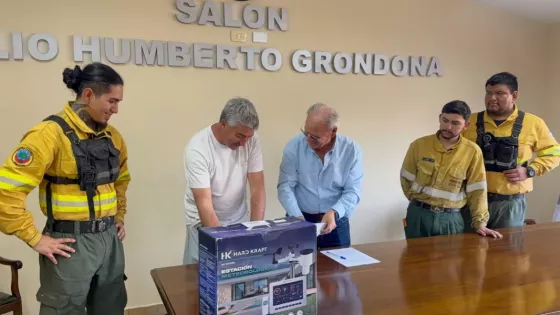 La Liga Salteña de Fútbol donó una Estación Meteorológica a la Brigada Forestal de Defensa Civil