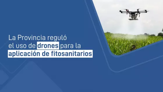 La Provincia reguló el uso de drones para la aplicación de fitosanitarios