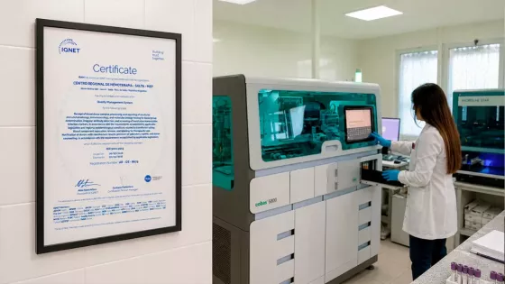 El Centro Regional de Hemoterapia amplió su certificación internacional de calidad