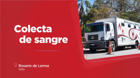 Mañana habrá colecta de sangre de todo grupo y factor en Rosario de Lerma