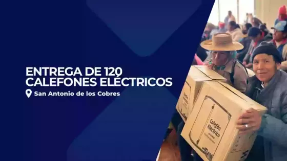 Entregaron 120 calefones eléctricos a familias de San Antonio de los Cobres