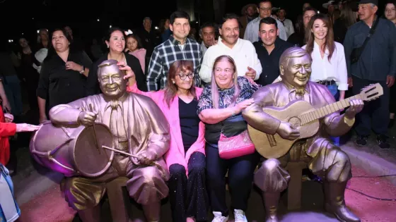Sáenz homenajeó a Federico Córdoba y Roberto “Ucucha” Franco con la inauguración de esculturas en Orán