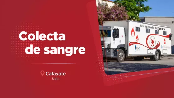 Durante dos jornadas se podrá donar sangre en Cafayate