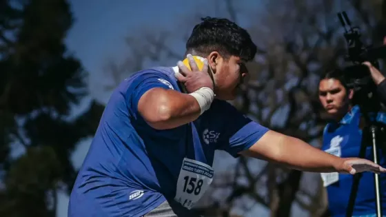 El atleta salteño Enrique Guaymás se consagró campeón nacional U18 en lanzamiento de bala