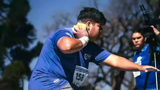 El atleta salteño Enrique Guaymás se consagró campeón nacional U18 en lanzamiento de bala