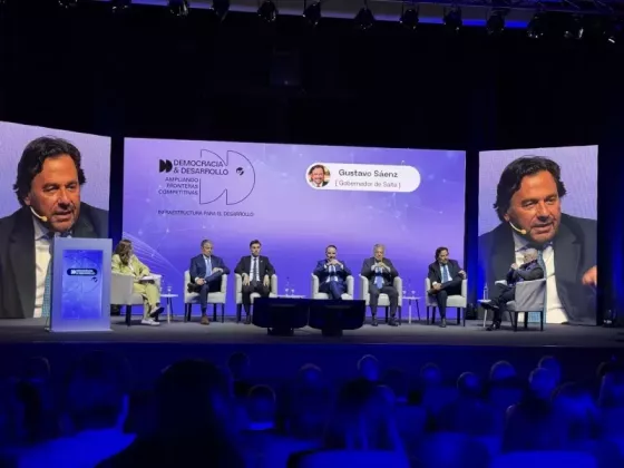 Sáenz en el ciclo Democracia y Desarrollo: “Argentina no genera seriedad ni confianza si cada gobierno que llega cambia las reglas de juego”
