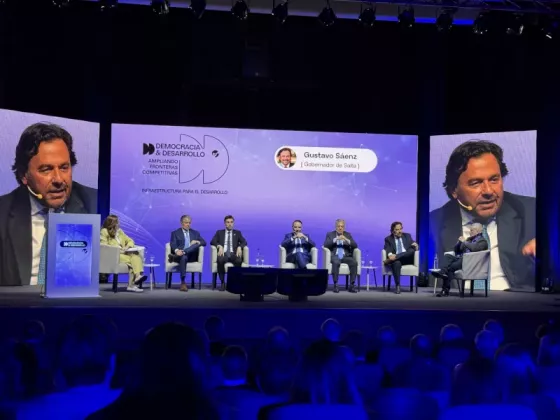 Sáenz en el ciclo Democracia y Desarrollo: “Argentina no genera seriedad ni confianza si cada gobierno que llega cambia las reglas de juego”