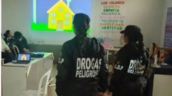 Seguridad concientiza a estudiantes sobre el consumo problemático de sustancias y microtráfico de drogas