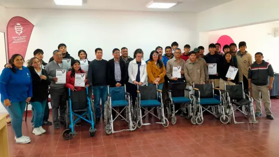 Finalizó en Cafayate el curso de reparación y mantenimiento de sillas de ruedas