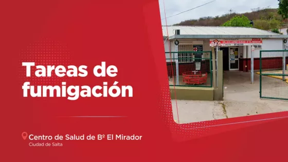 El viernes se suspenderá la atención en el Centro de Salud Nº 60 El Mirador por tareas de fumigación