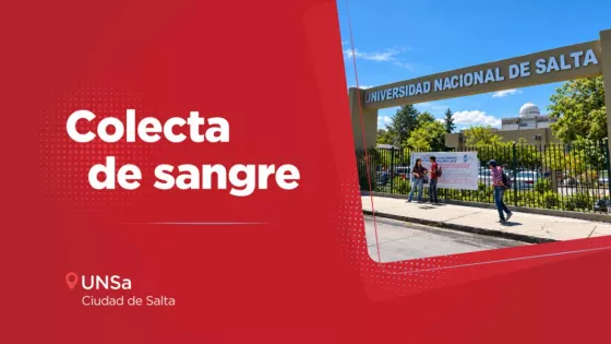 Durante dos días se podrá donar sangre de todo grupo y factor en la UNSa