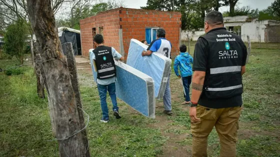 La Provincia asistió a familias afectadas por las lluvias en distintos municipios