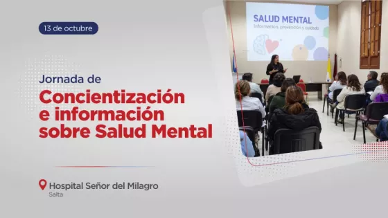 El Hospital Señor del Milagro realizará una jornada de concientización sobre salud mental