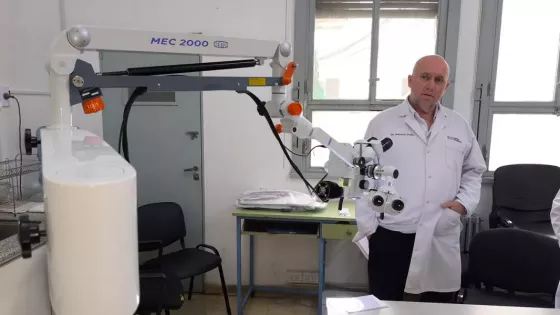 El hospital San Bernardo incorporó un nuevo microscopio quirúrgico para Neurocirugía