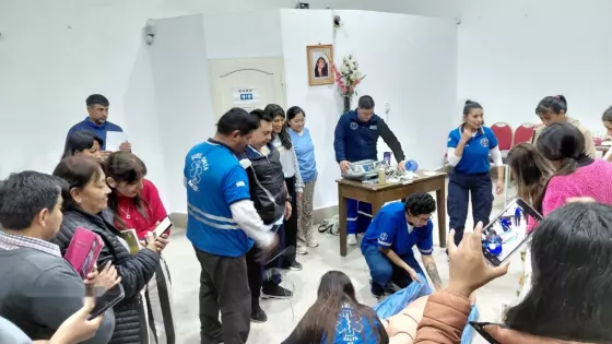 El SAMEC brindó una capacitación en RCP avanzada y emergencias en el Hospital Joaquín Castellanos