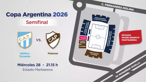 Copa Argentina en Salta: protocolo para el ingreso de personas con discapacidad y venta de entradas