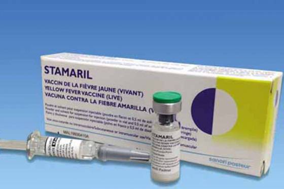 Salud Pública informa sobre vacuna contra fiebre amarilla para viajeros