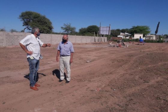 Supervisaron obras que la Provincia realiza en Joaquín V. González