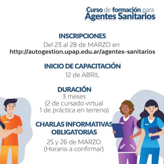 La UPAP comenzará a dictar el Curso de Formación para Agentes Sanitarios