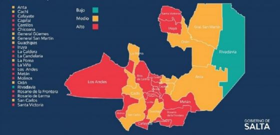 Son 14 los departamentos con alto riesgo sanitario en la provincia