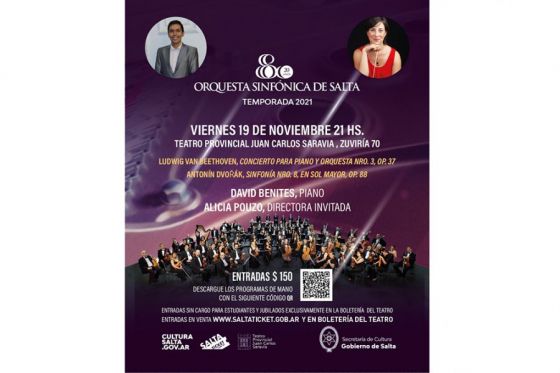 Nuevo concierto de la Sinfónica de Salta con invitados especiales