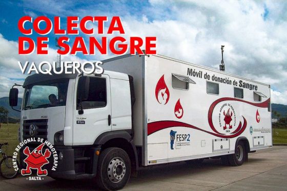 Se hará hoy una colecta de sangre en Vaqueros
