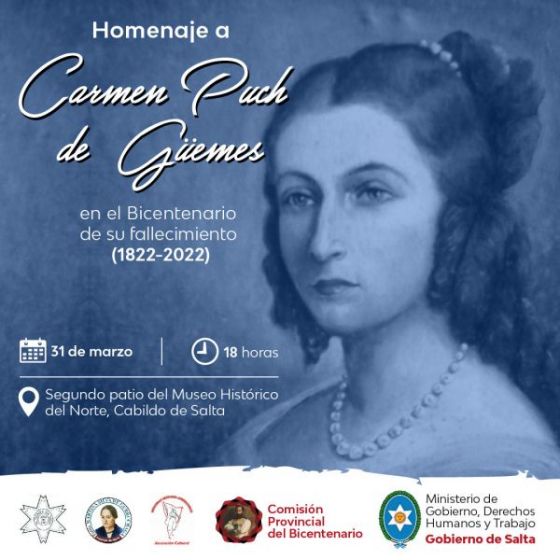 En el Cabildo Histórico se rendirá homenaje a Carmen Puch de Güemes