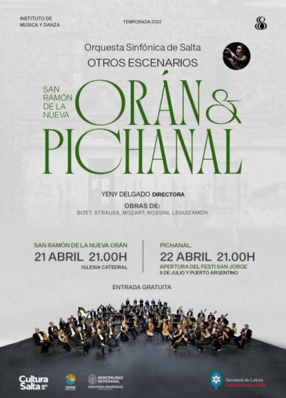 La Orquesta Sinfónica de Salta se presentará en Orán y Pichanal