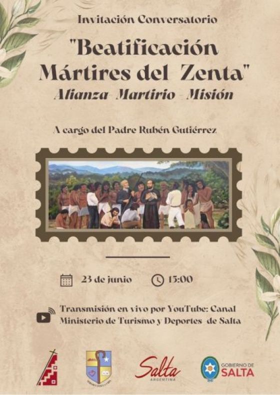 Brindarán un conversatorio online sobre la Beatificación de los Mártires del Zenta