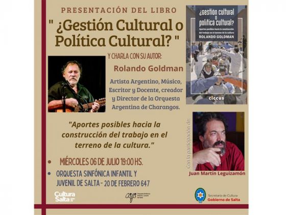 Charla abierta y presentación del libro de Rolando Goldman