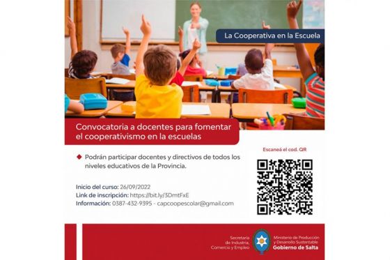 Cooperativismo en las escuelas: continúa abierta la inscripción de docentes