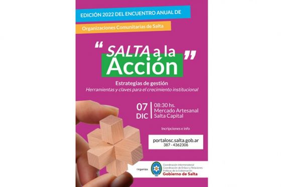 “Salta a la acción”: se realizará una nueva edición del encuentro anual de organizaciones comunitarias