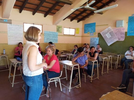 Derechos Humanos realizó una capacitación en crianzas sin violencia en Coronel Moldes