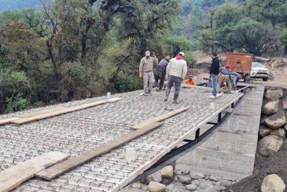 Avanza la construcción de cuatro puentes vehiculares en la ruta provincial 7