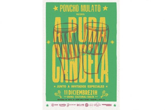 Poncho Mulato presenta “A pura candela” en la Usina Cultural