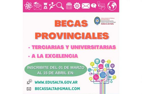 Comienzan las inscripciones para acceder a las becas provinciales