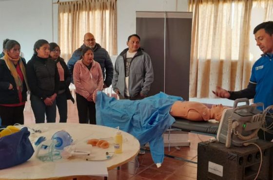 Se capacitó a personal de la región minera en Emergencias Prehospitalarias