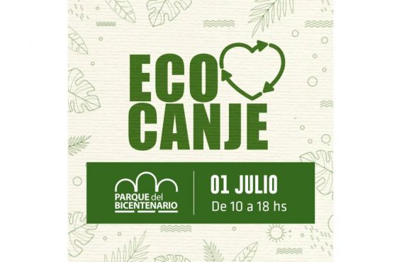 El sábado habrá jornada de ecocanje en el Parque del Bicentenario