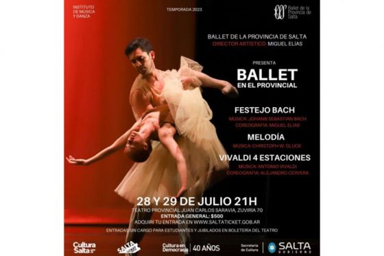 El Ballet de la Provincia se presenta en el teatro Juan Carlos Saravia