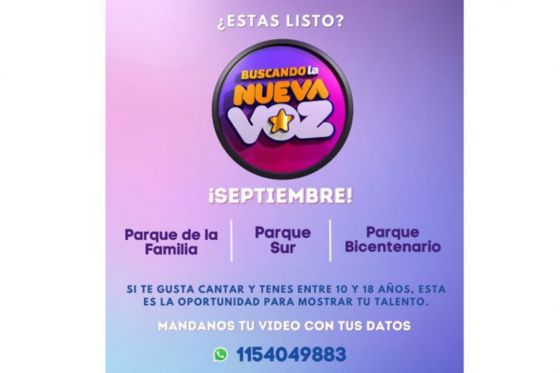Cierre de la presentación de videos para el Concurso de canto en los Parques Urbanos