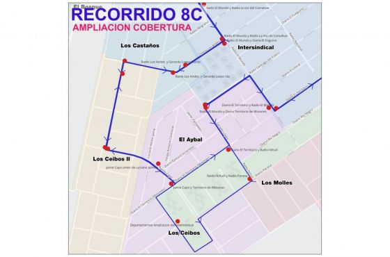 SAETA ampliará su cobertura en cuatro barrios de zona sur