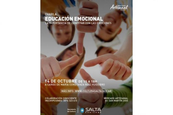 Se brindará una charla sobre educación emocional en el Mercado Artesanal de Salta