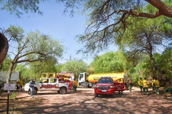 Importantes progresos en el control del incendio en Cafayate